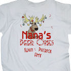 Candy Cane Deer Ones Personalized T-shirt